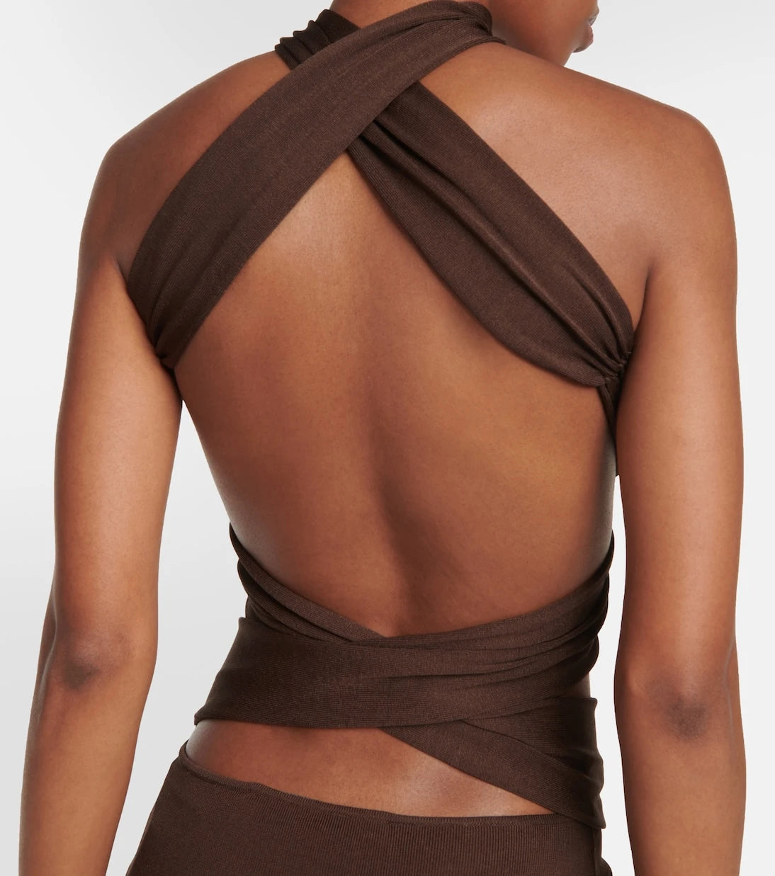 Aya Muse - Sinu cutout halterneck maxi dress