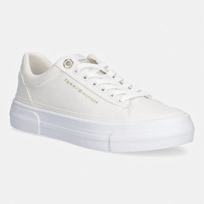 Tommy Hilfiger TH FOXING PLATFORM CANVAS ниски кецове дамски
