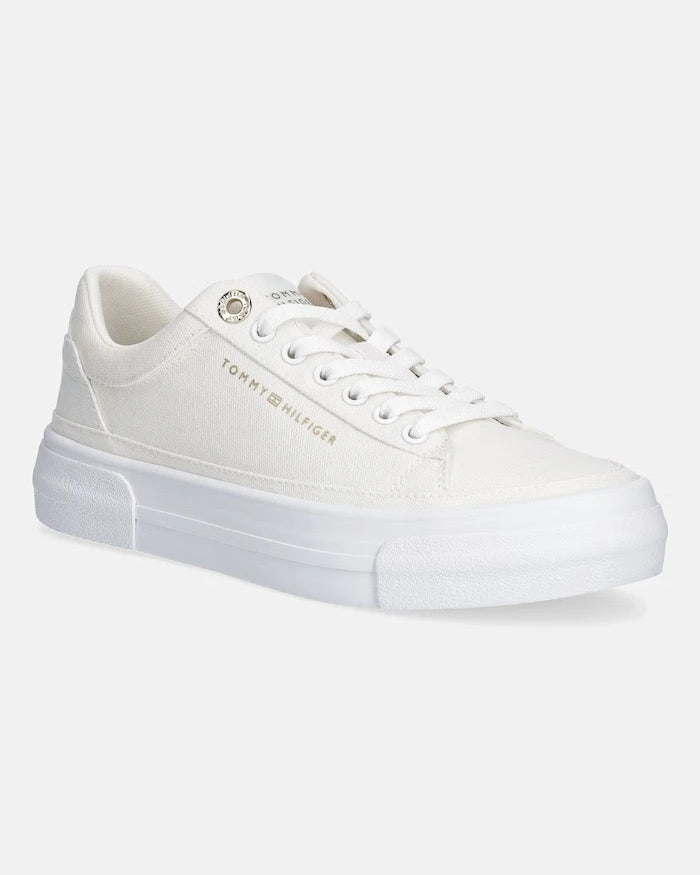 Tommy Hilfiger TH FOXING PLATFORM CANVAS kadın alçak sneaker