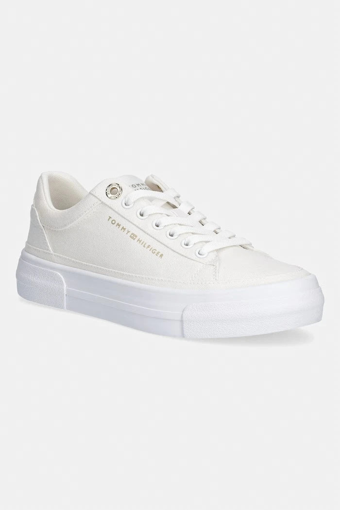 Tommy Hilfiger TH FOXING PLATFORM CANVAS ниски кецове дамски