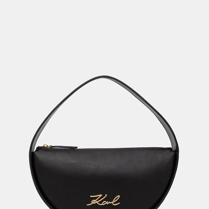 Karl Lagerfeld kadın deri croissant çanta K/SIGNATURE