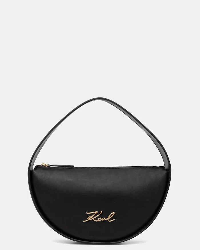 Karl Lagerfeld kadın deri croissant çanta K/SIGNATURE