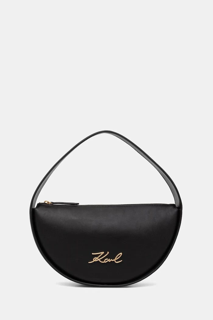 Karl Lagerfeld kadın deri croissant çanta K/SIGNATURE