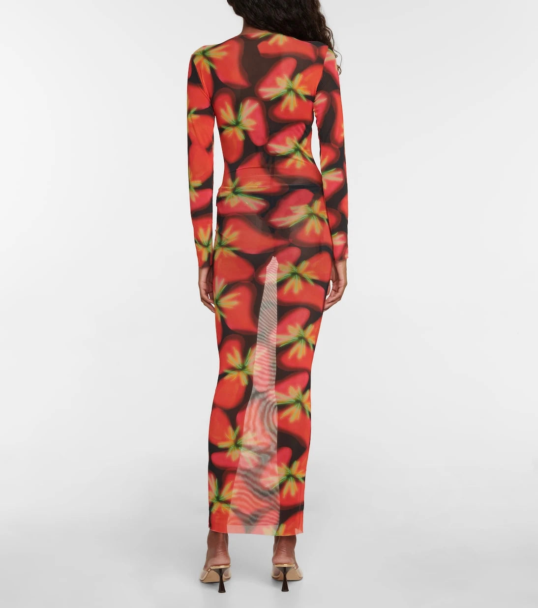 Louisa Ballou - High Tide printed mesh dress