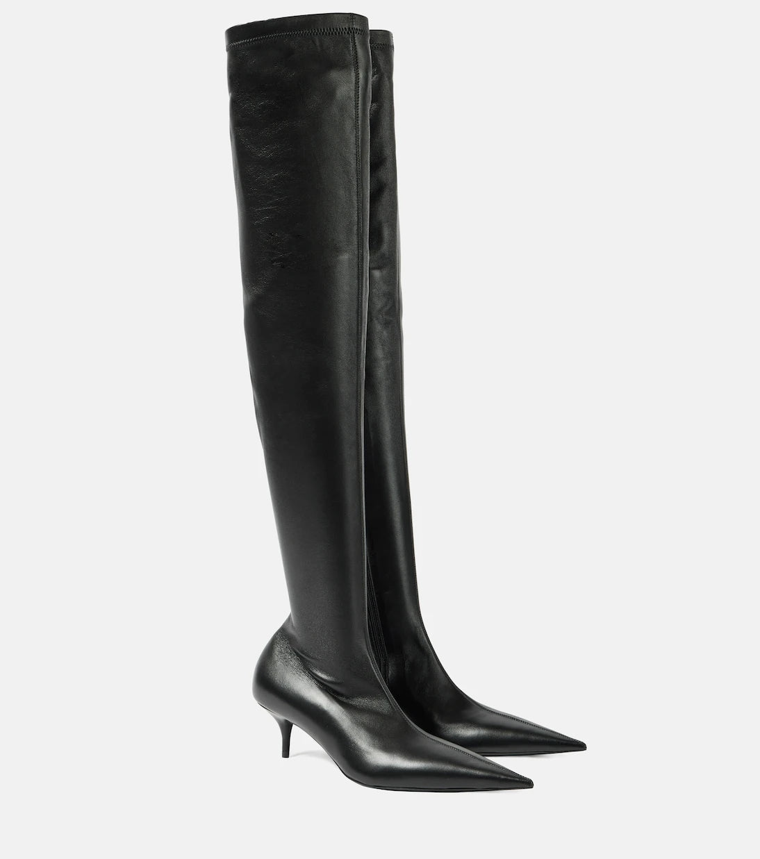 Balenciaga - Avenue leather over-the-knee boots