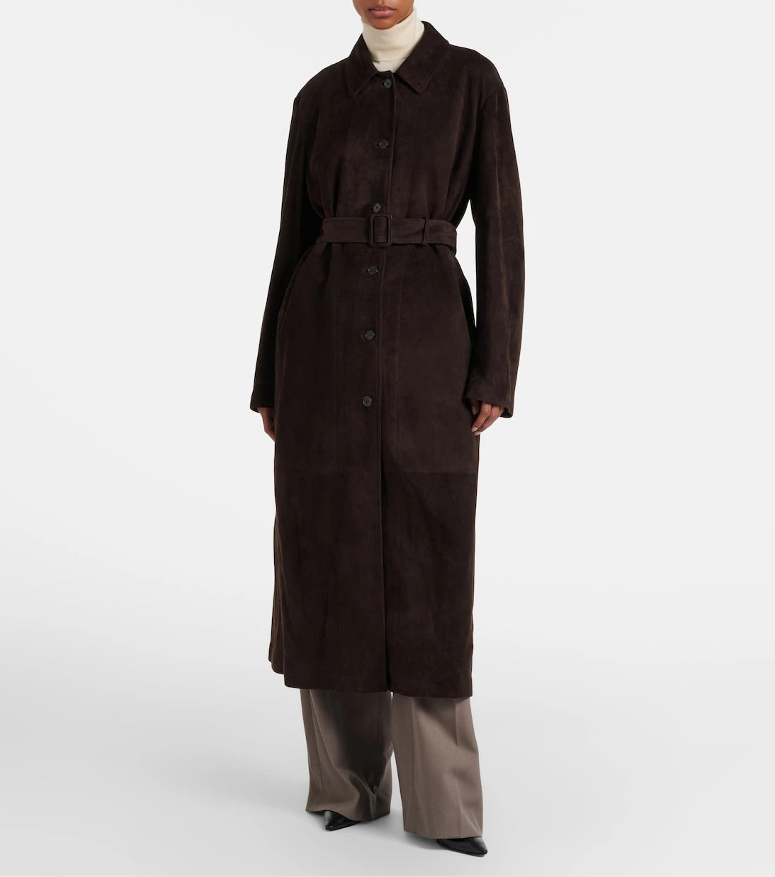 The Row - Kendra suede coat