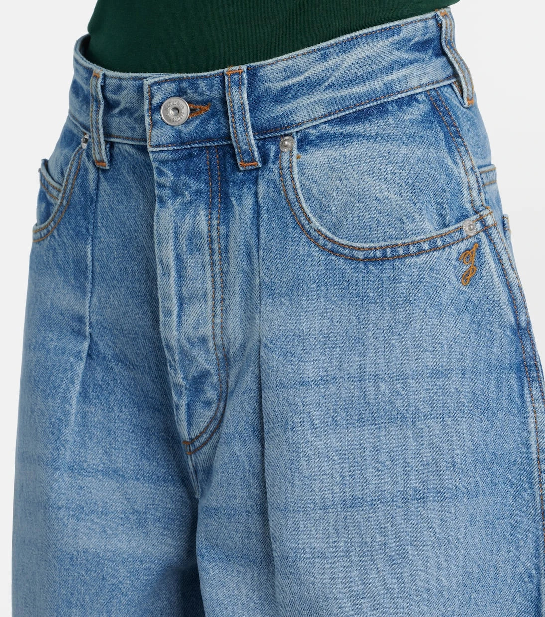 Jacquemus - Ovalo De-Nîmes barrel-leg jeans