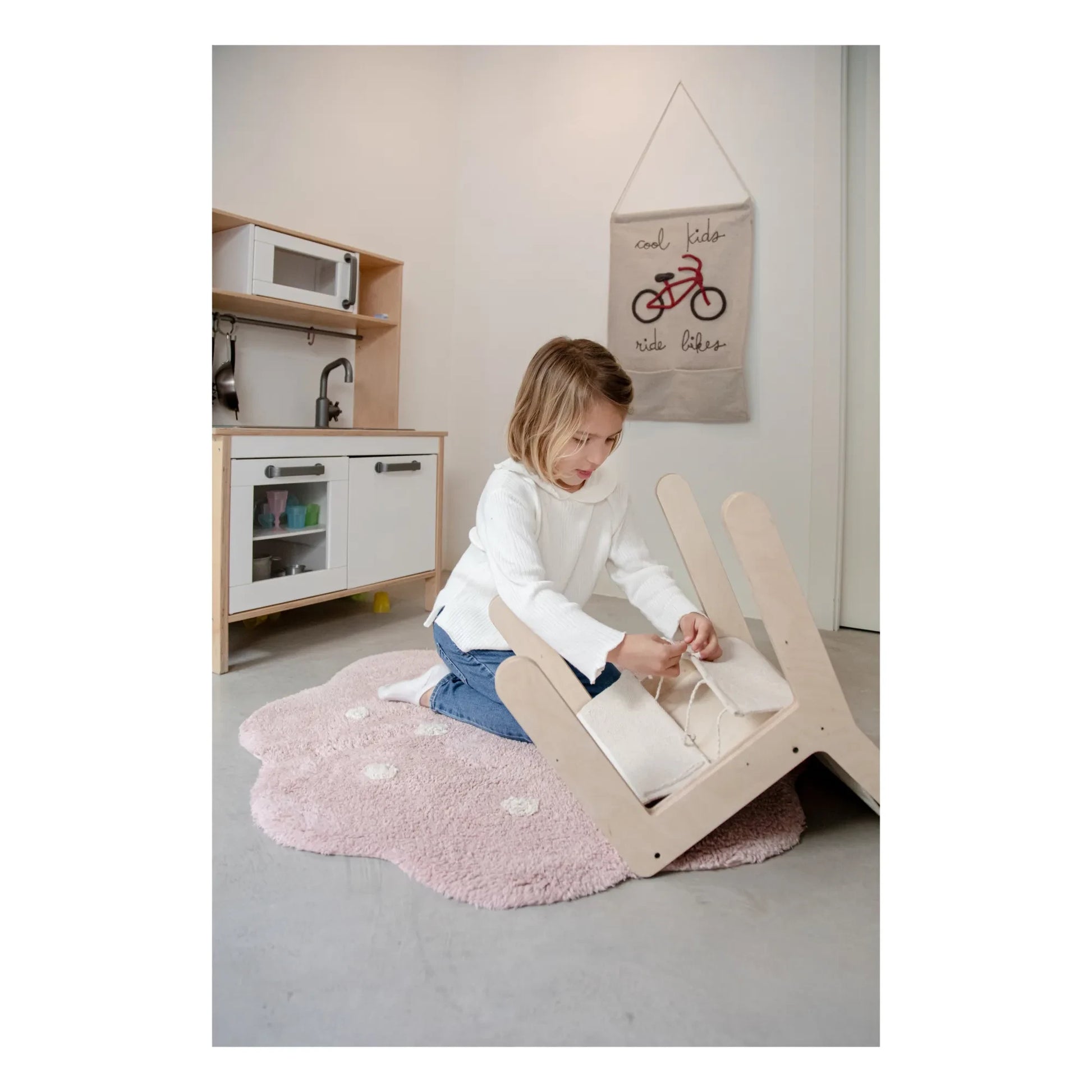 Lorena Canals - Removable Birch Chair Sillita | Pale blue