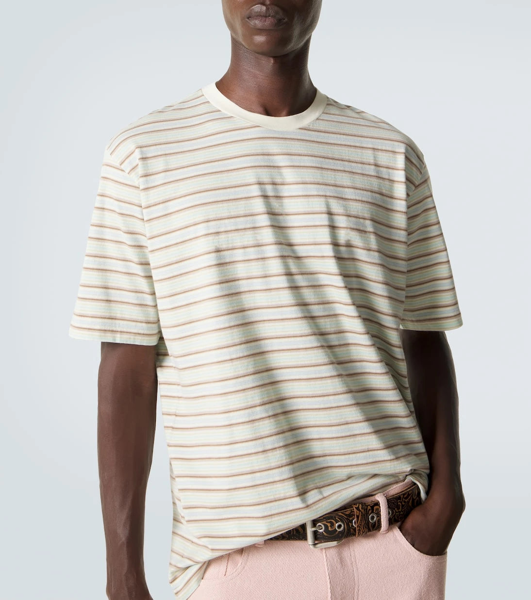 Auralee - Striped cotton jersey T-shirt