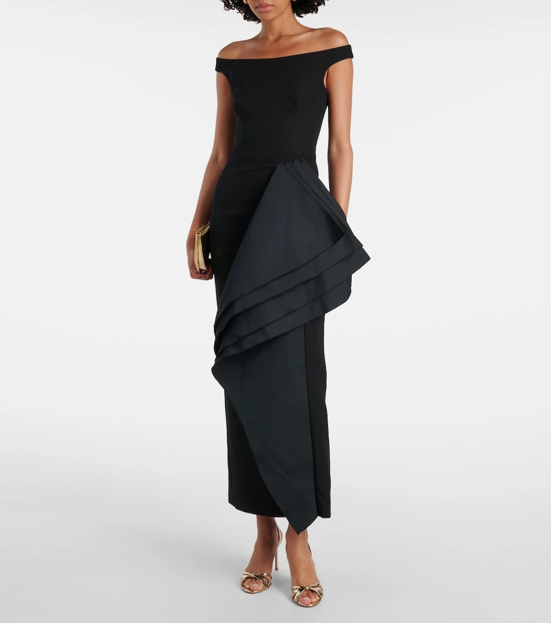 Safiyaa - Bree draped midi dress