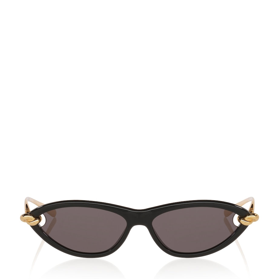 Bottega Veneta Black Cat Eye Sunglasses