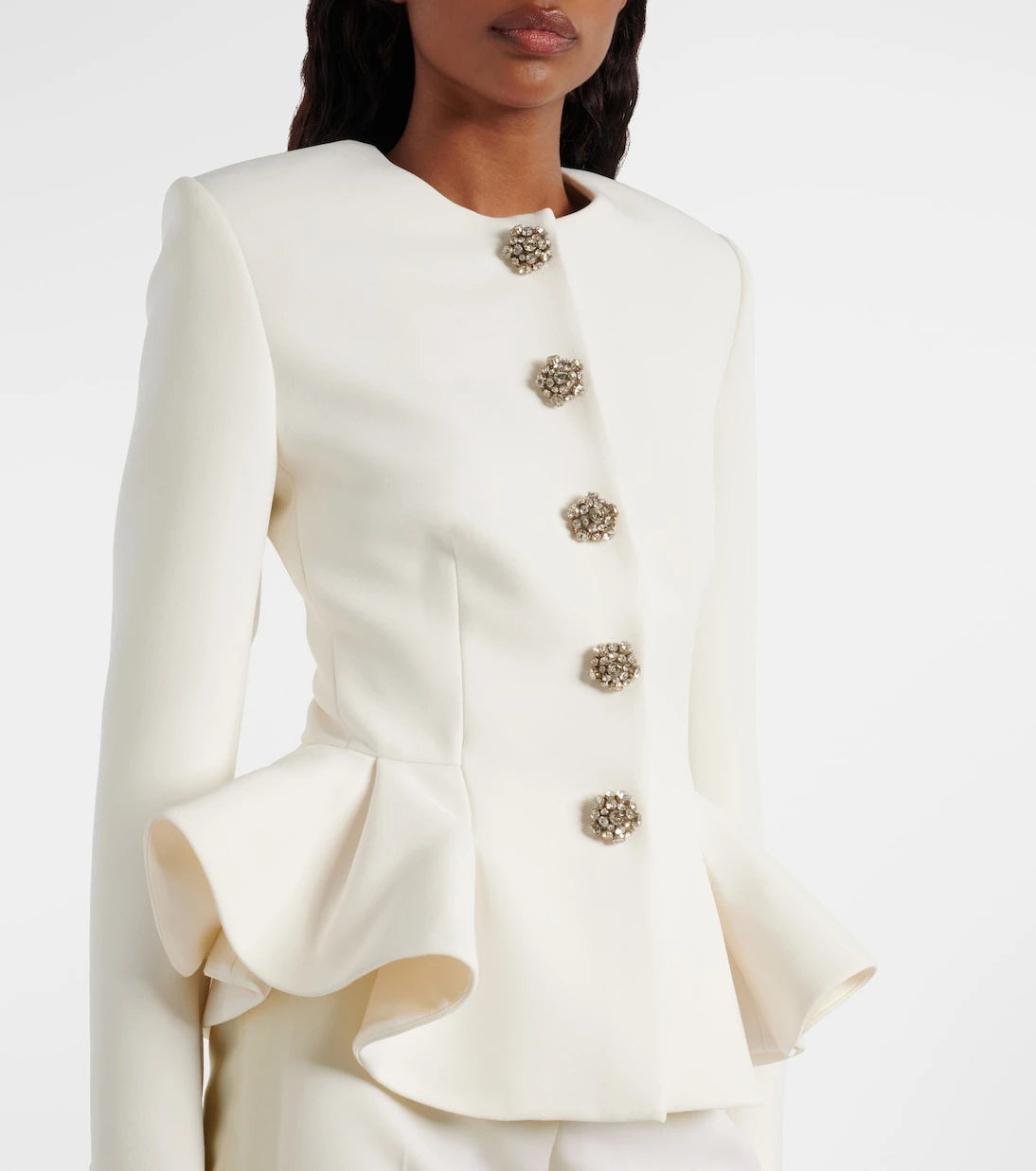 Safiyaa - Tomomi embellished peplum jacket