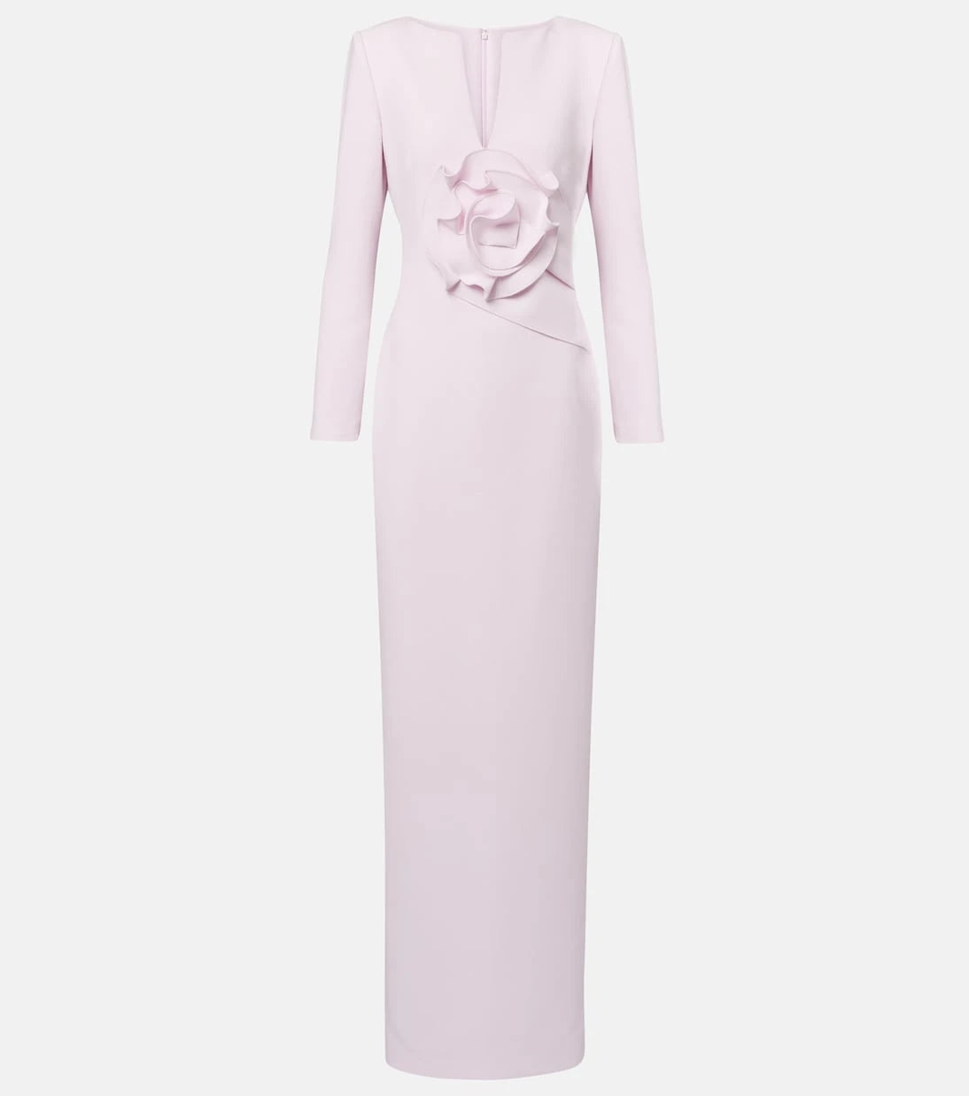 Roland Mouret - Floral-appliqué gathered gown