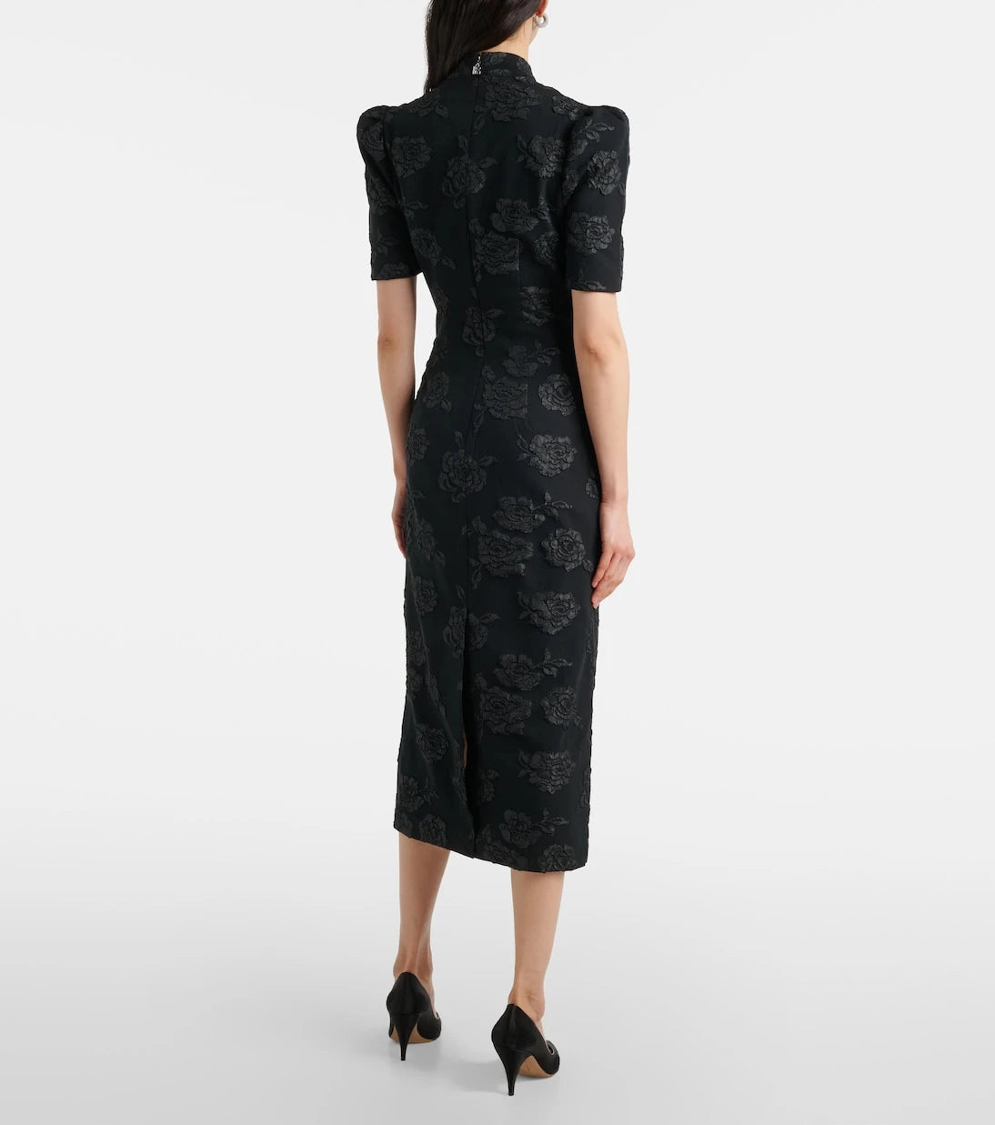 Rotate - Jacquard midi dress