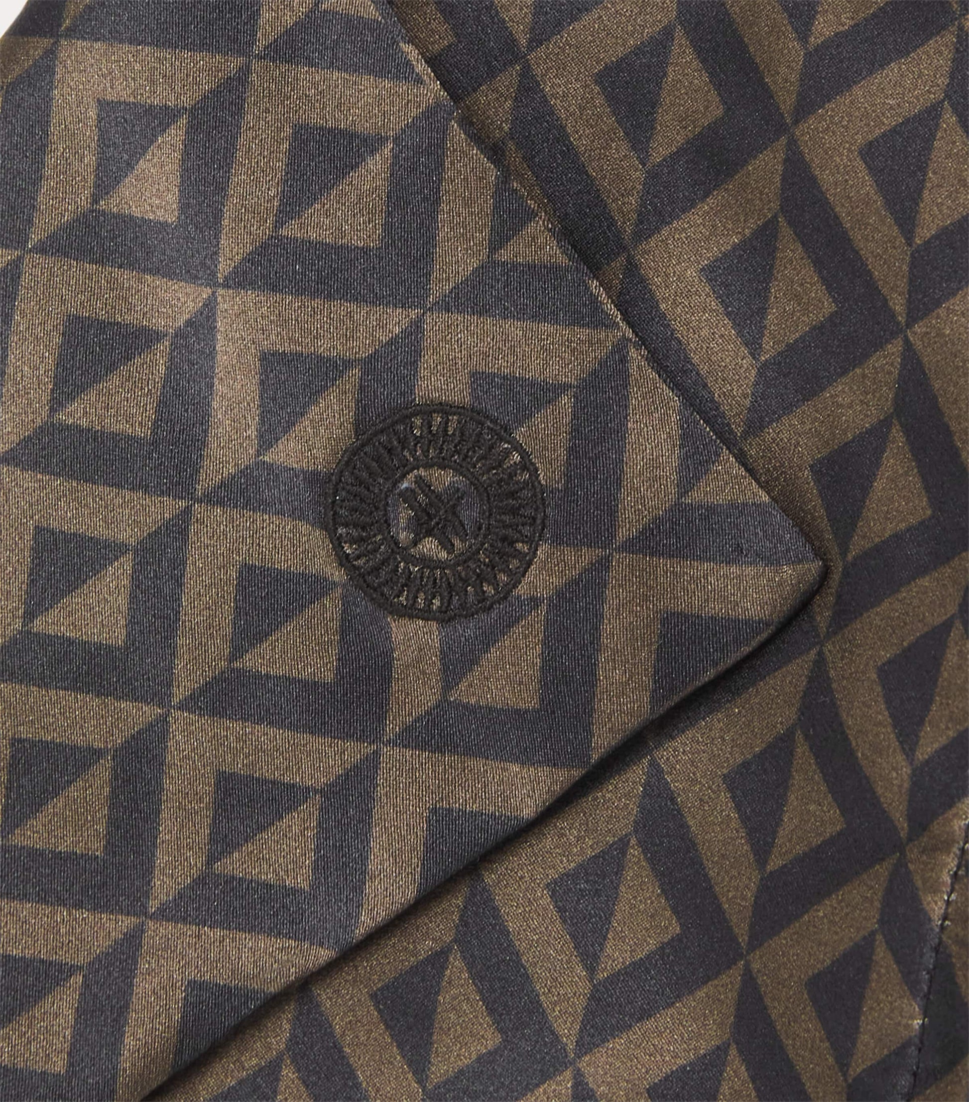 Silk Geometric Print Sleep Mask