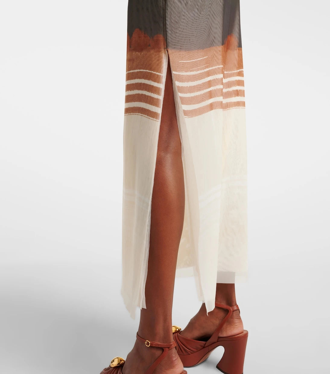 SIR - Breeze Bandeau striped maxi skirt