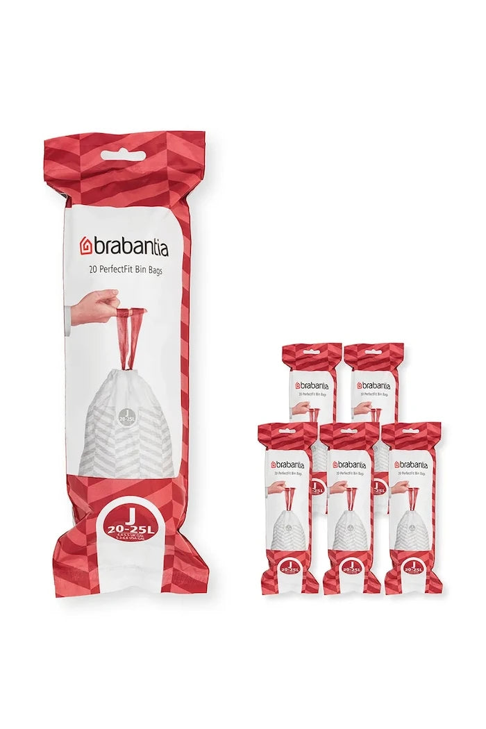 Торби за боклук Brabantia PerfectFit, J, 20-25 L, 6 x 20 szt.