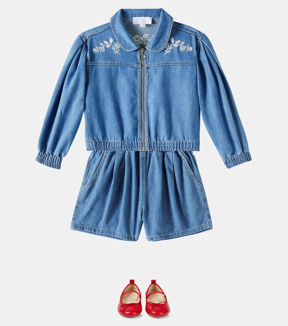 C'era Una Volta - Jacky işlemeli denim bomber ceket