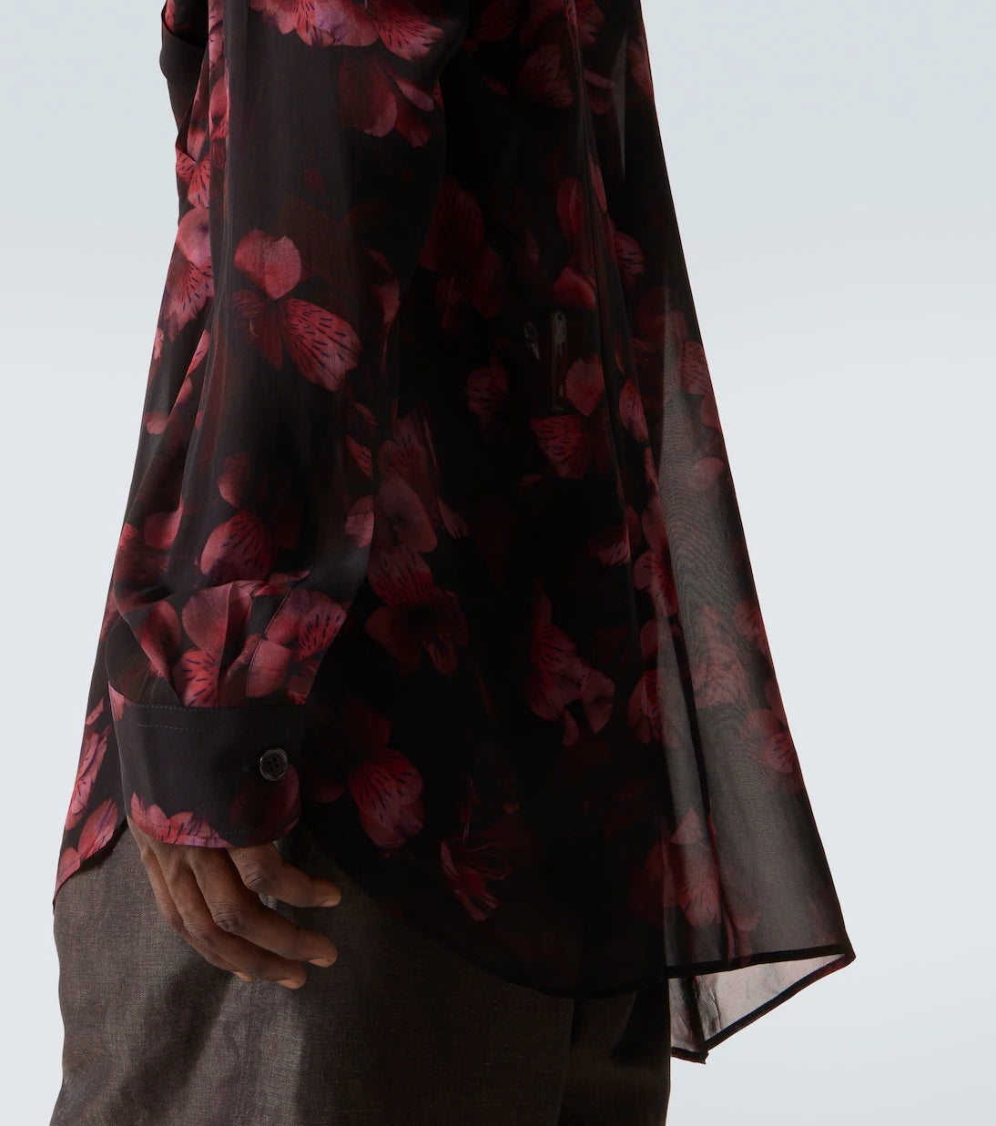 Dries Van Noten - Sheer floral shirt