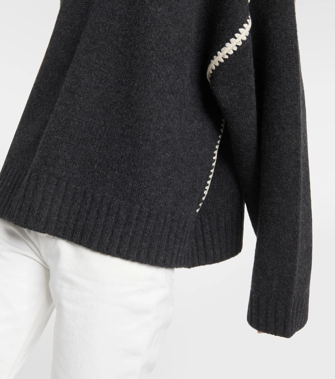 Toteme - Embroidered wool and cashmere sweater