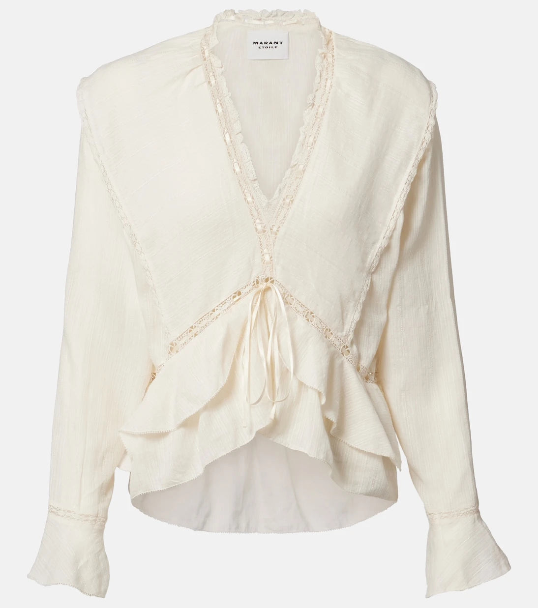 Marant Etoile - Damienne cotton and linen-blend top