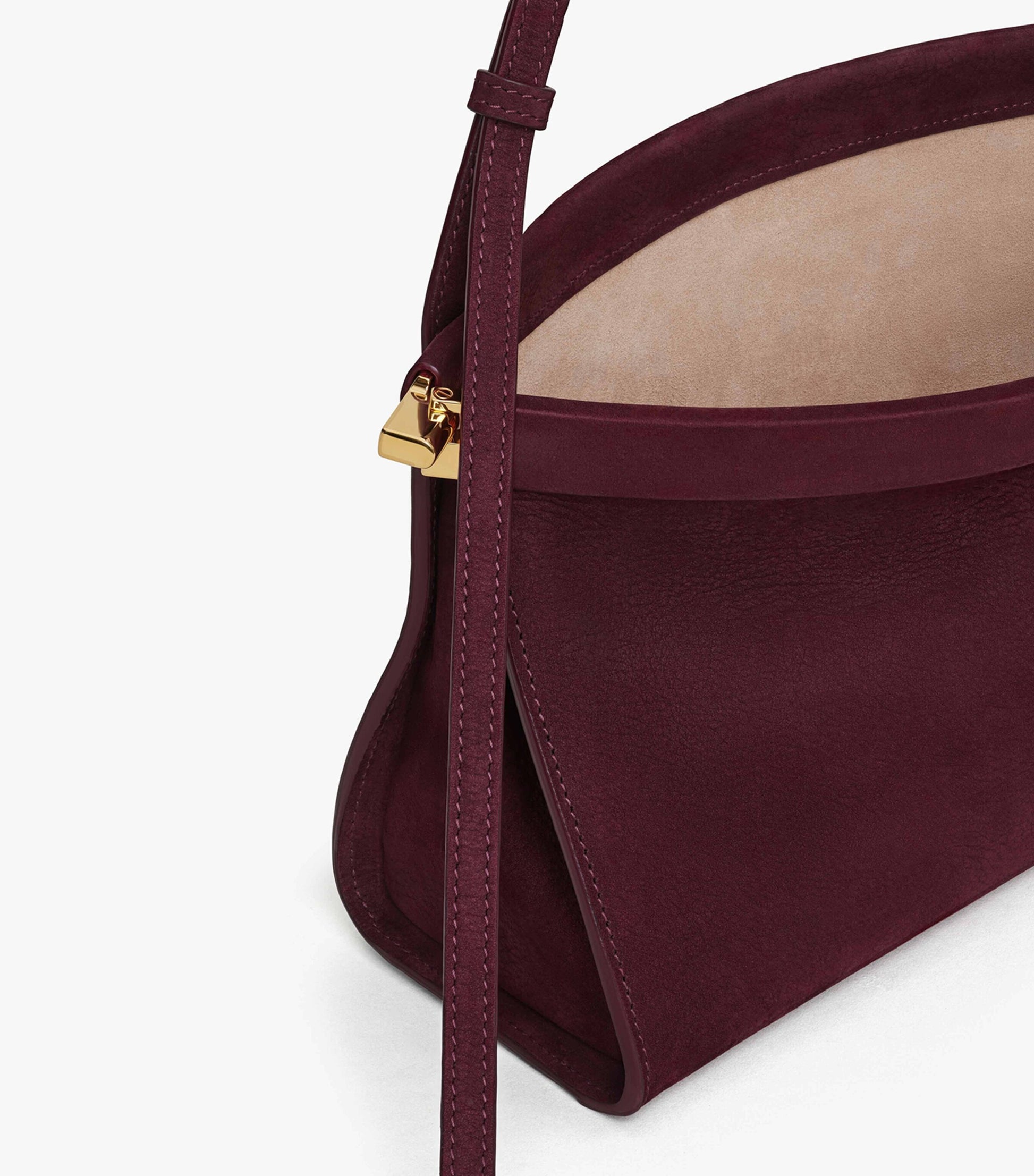 Medium Leather Le Click East West Shoulder Bag