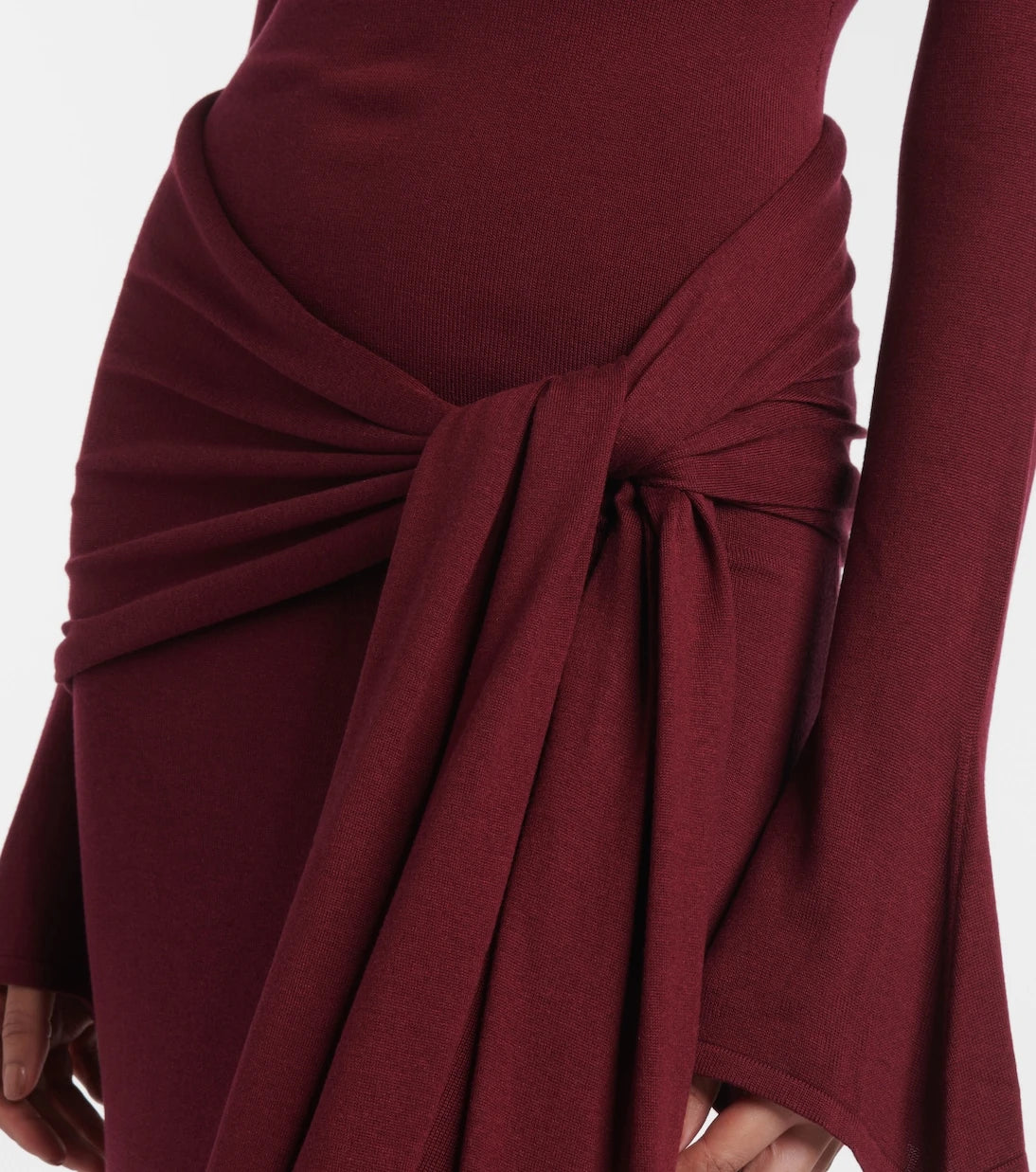 Aya Muse - Draped silk-blend maxi dress
