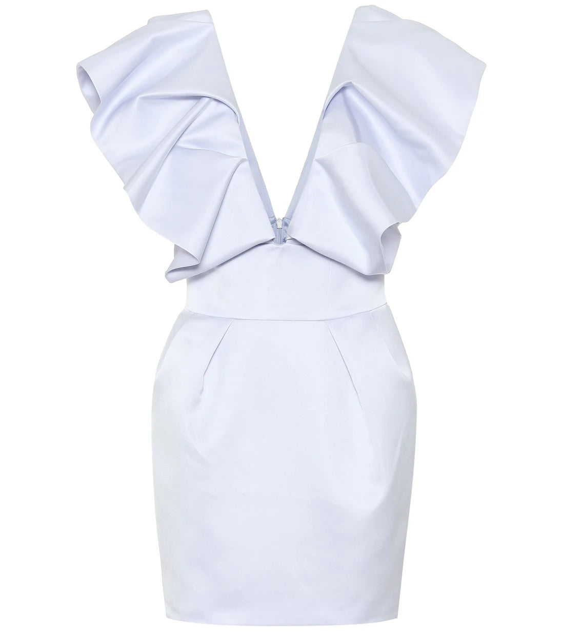 Alexandre Vauthier - Ruffled satin minidress