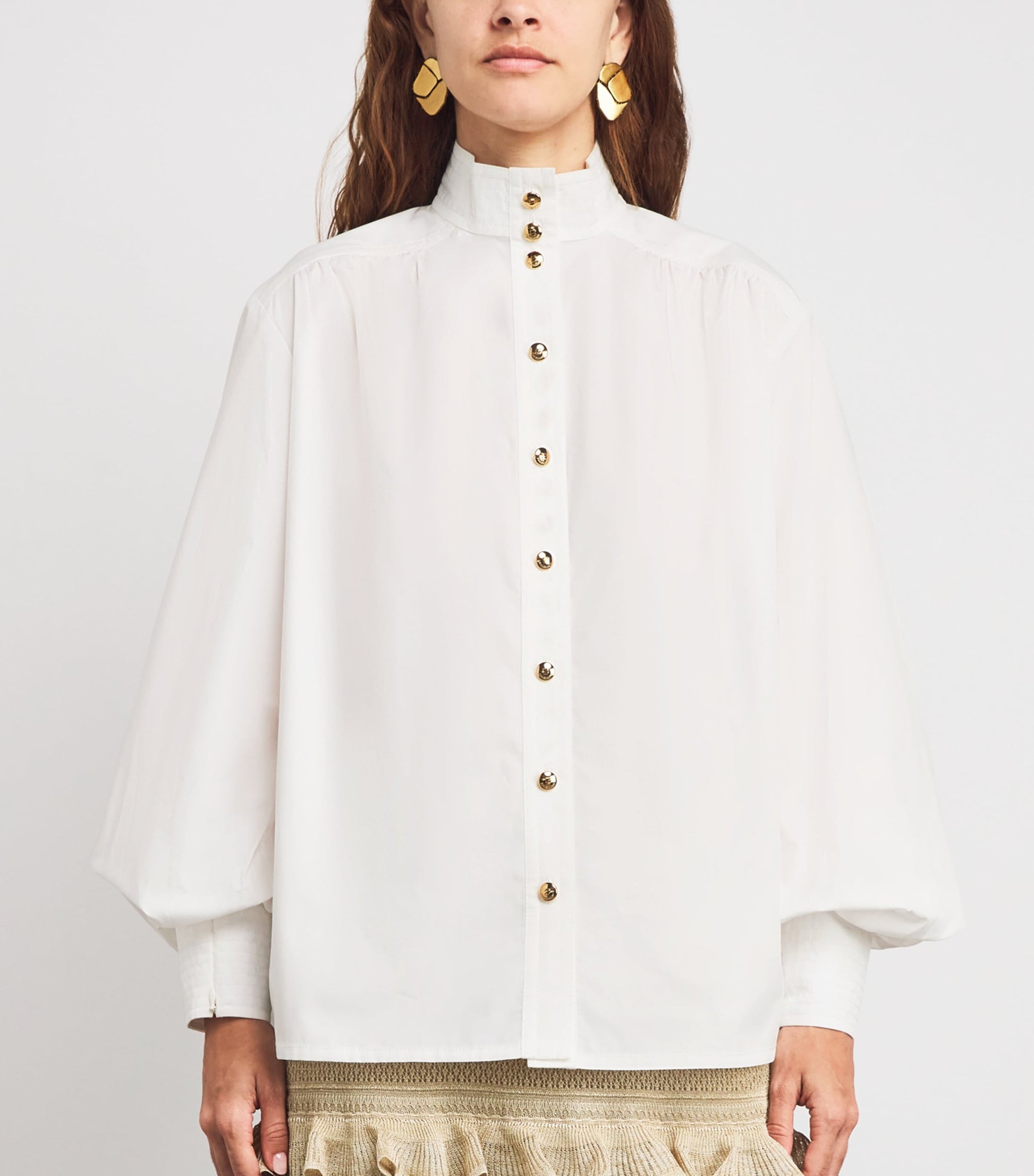 Nude Utility Billow Blouse
