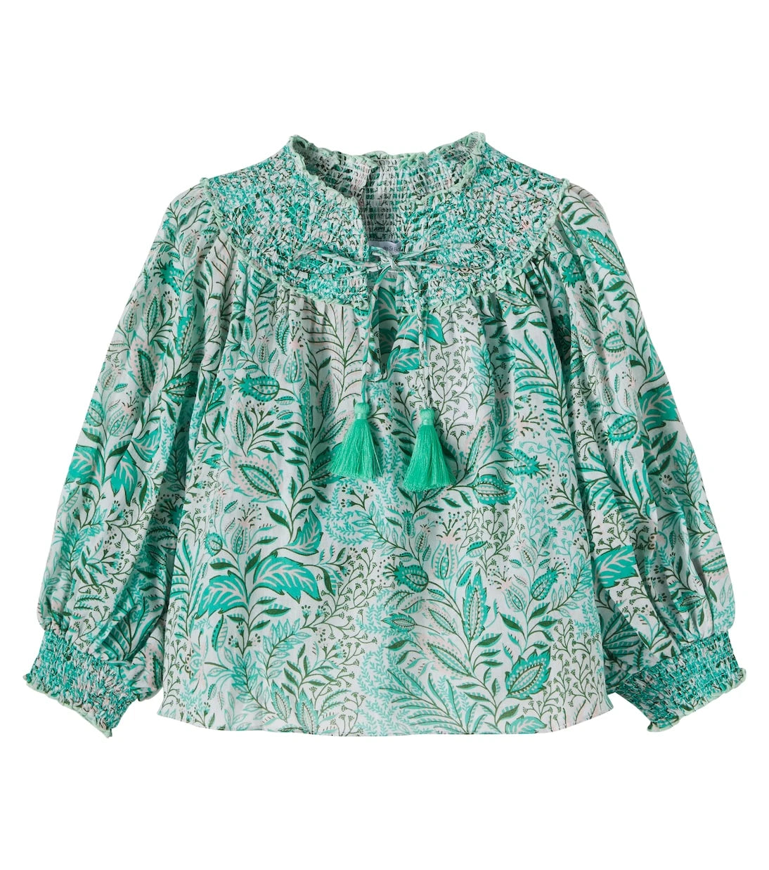 Poupette St Barth Kids - Ysee printed cotton blouse