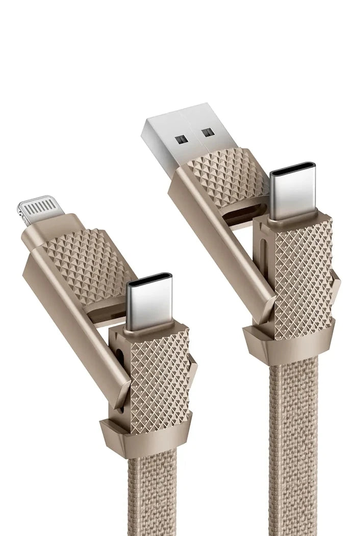 Кабел за зареждане Bazic GoCharge 4w1,15 cm