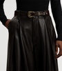 Ralph Lauren Collection Brown Lambskin Kelsie Trousers