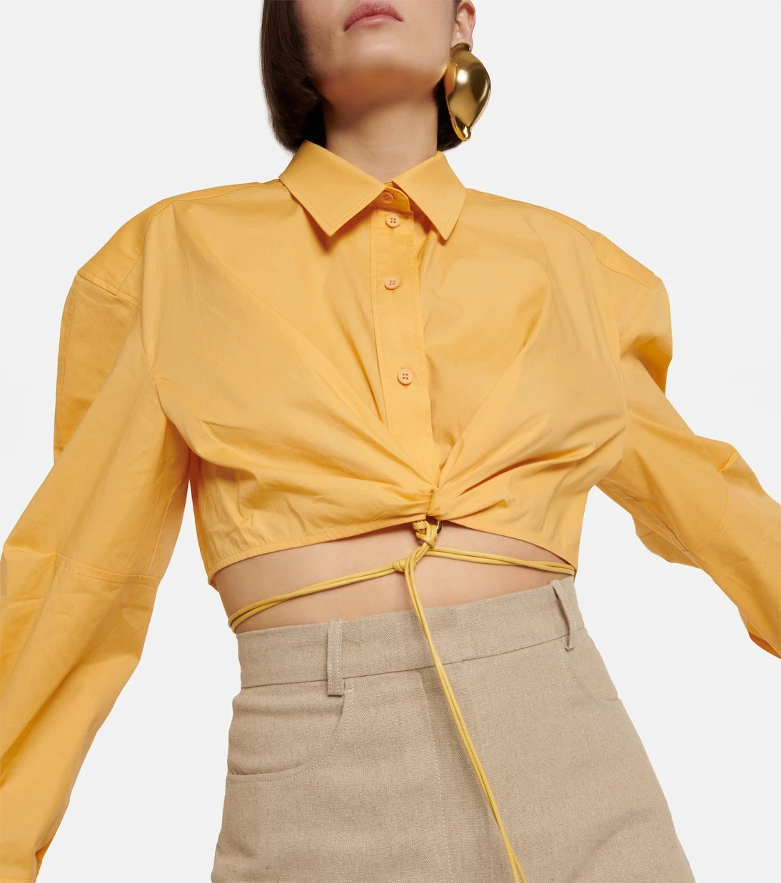 Jacquemus - La Chemise Plidao cotton poplin shirt