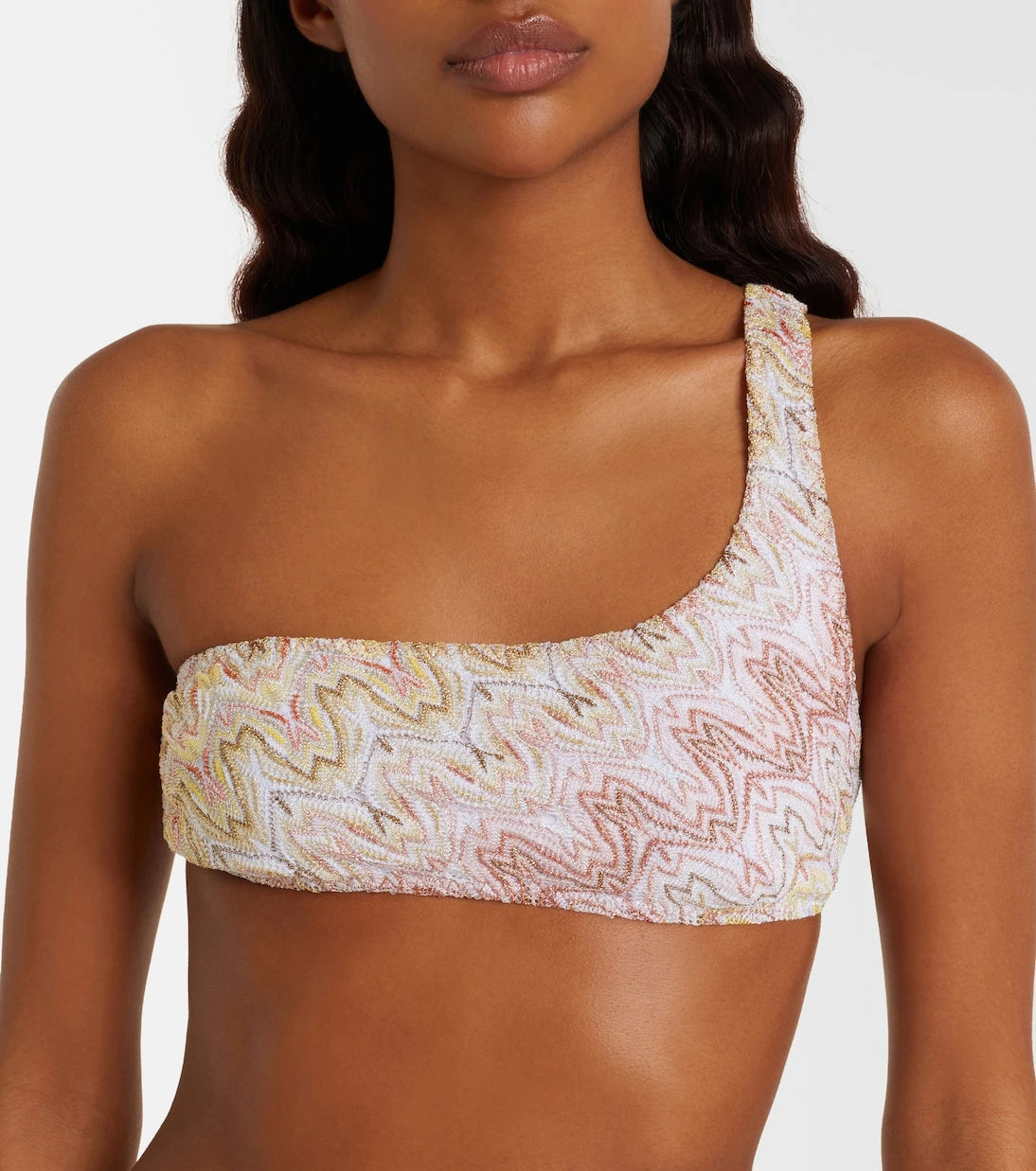 Missoni - Lamé one-shoulder bikini