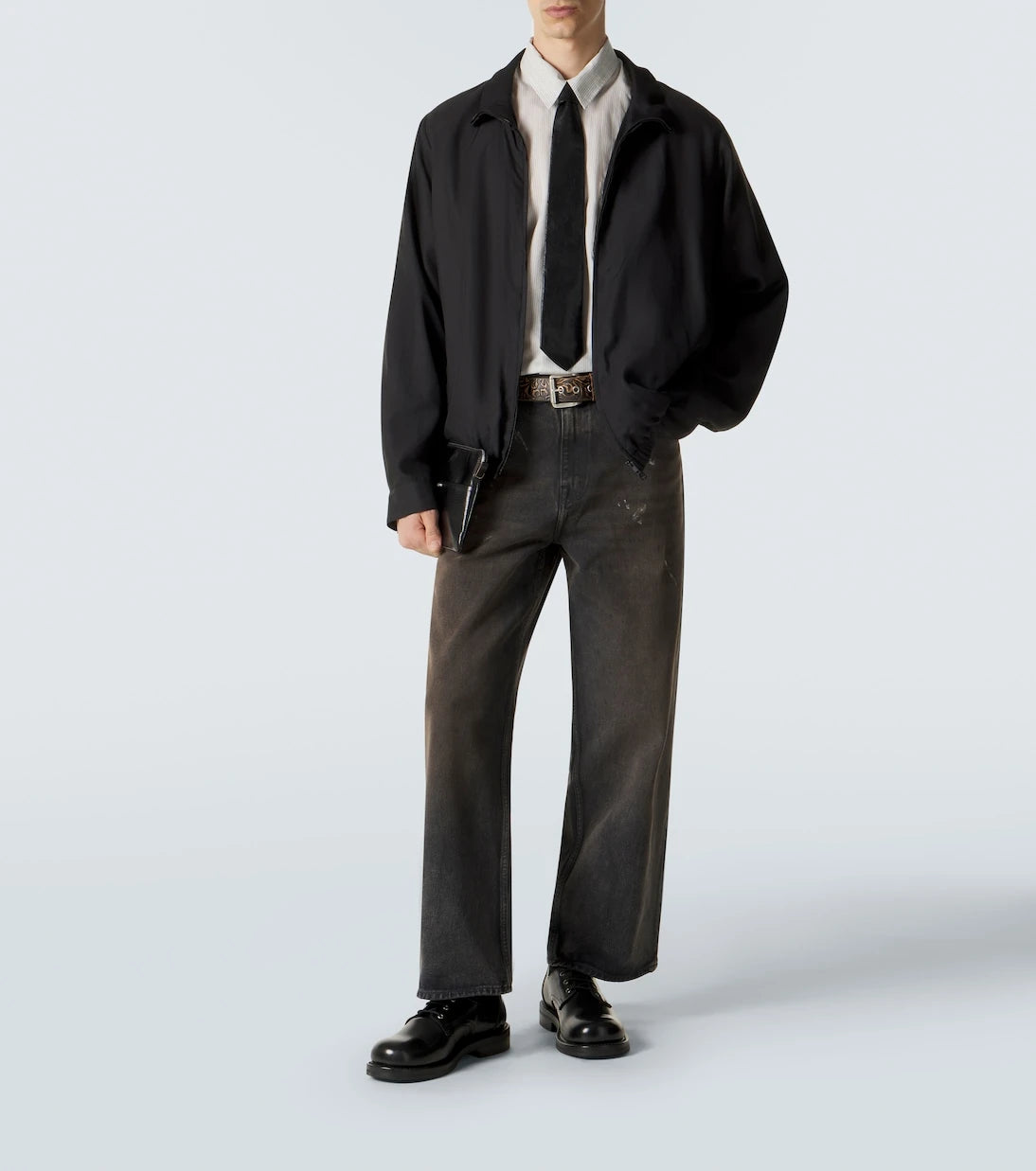 Our Legacy - Above striped cotton-blend shirt