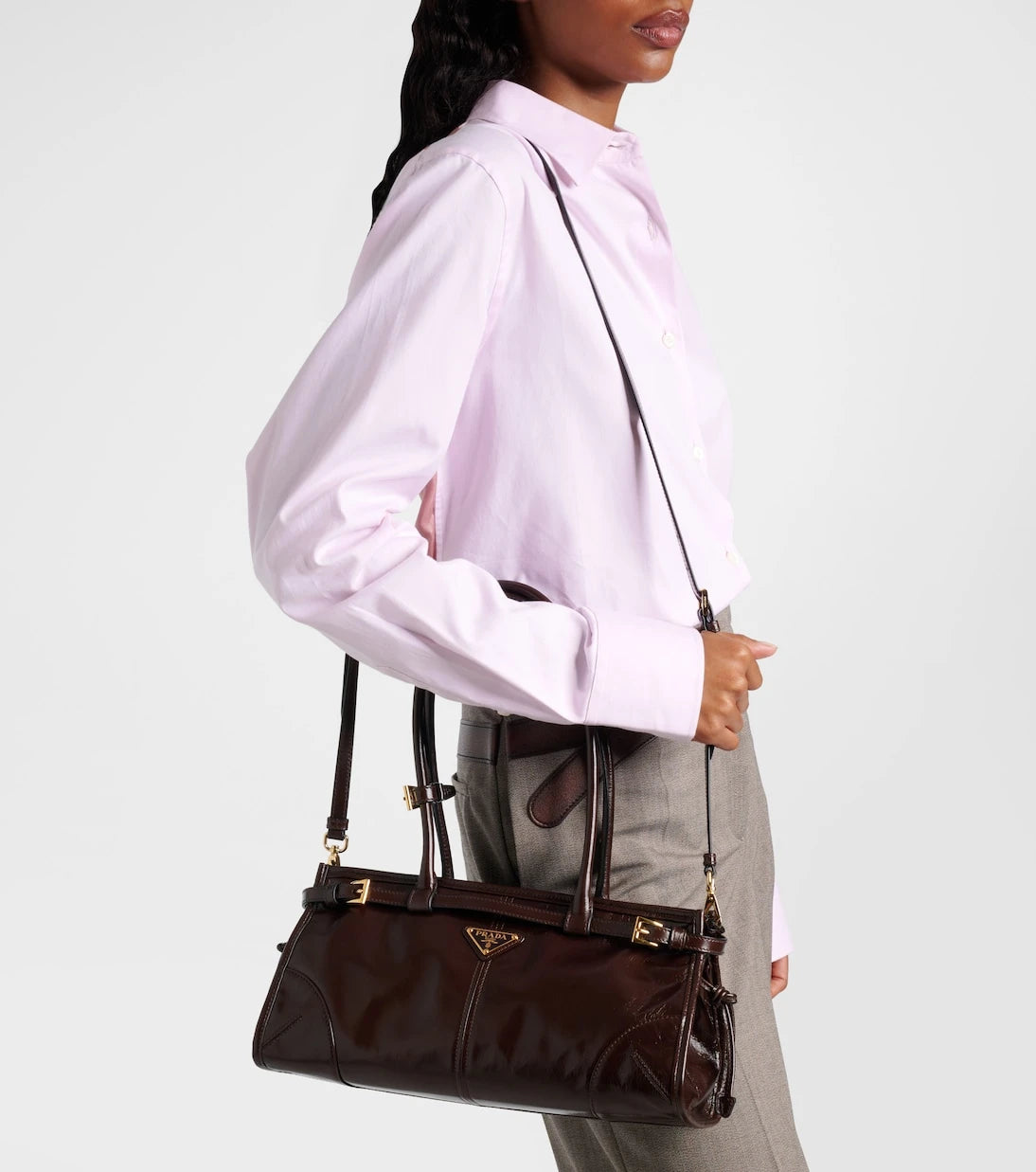 Prada - Prada Bonnie Medium leather shoulder bag