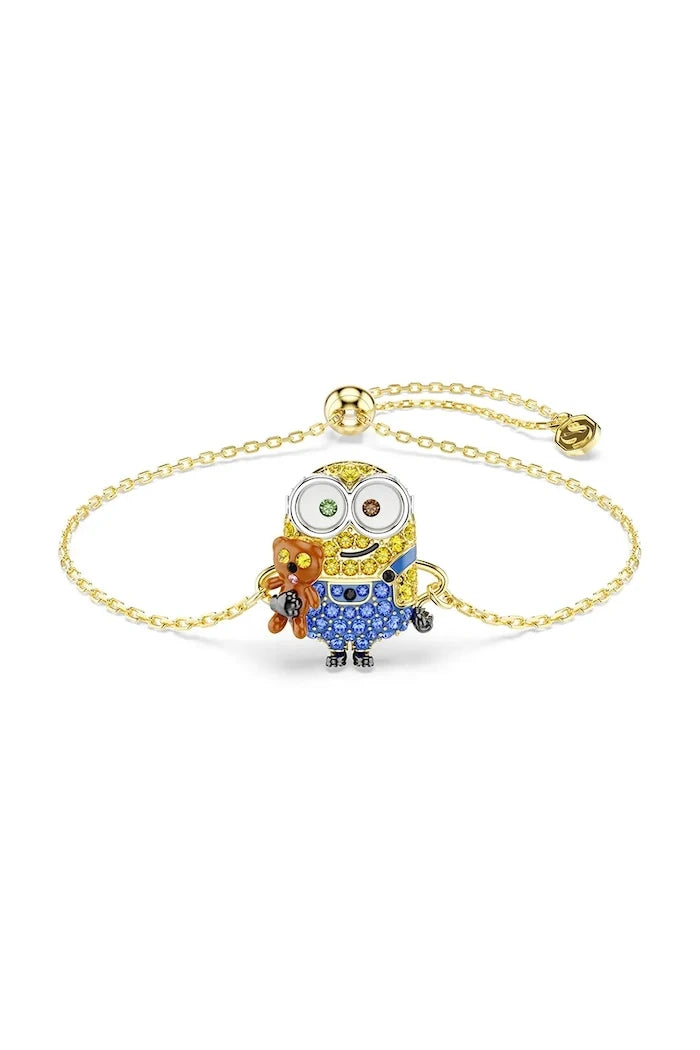 Swarovski kadın altın kaplama kristalli bileklik MINIONS