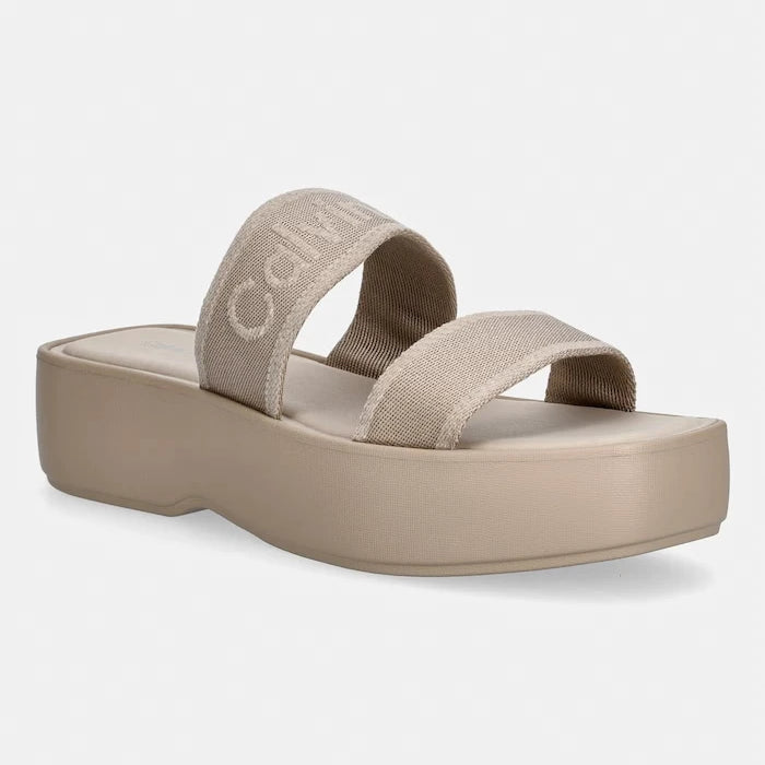 Calvin Klein чехли дамски FLATFORM SNDL WEBBING