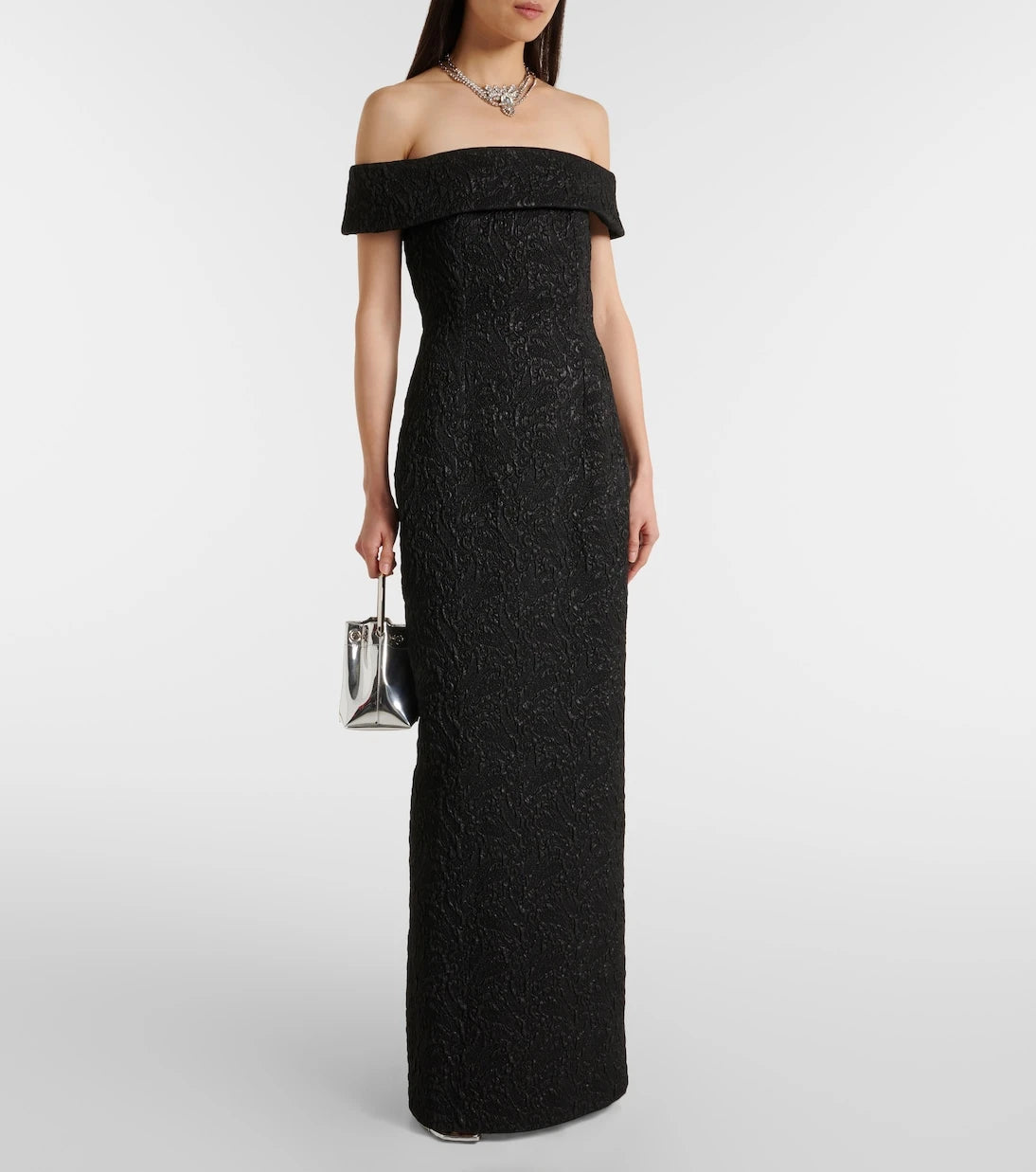 Emilia Wickstead - Sima off-shoulder seersucker cloqué gown