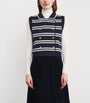 Claudie Pierlot Multi Stripe Sleeveless Cardigan