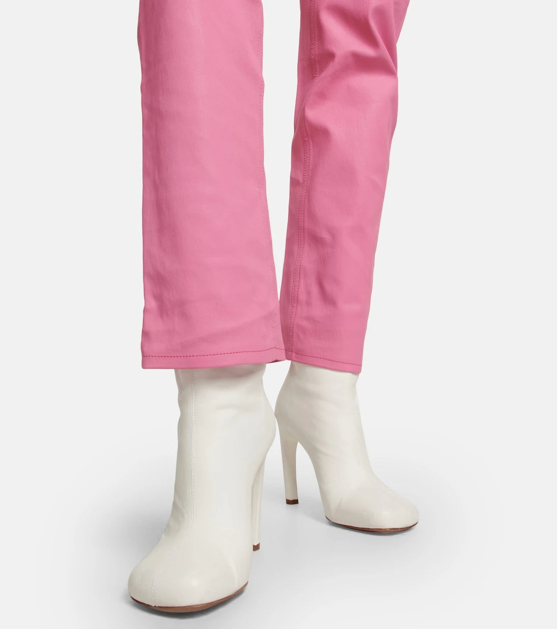 Stouls - Terry high-rise straight leather pants