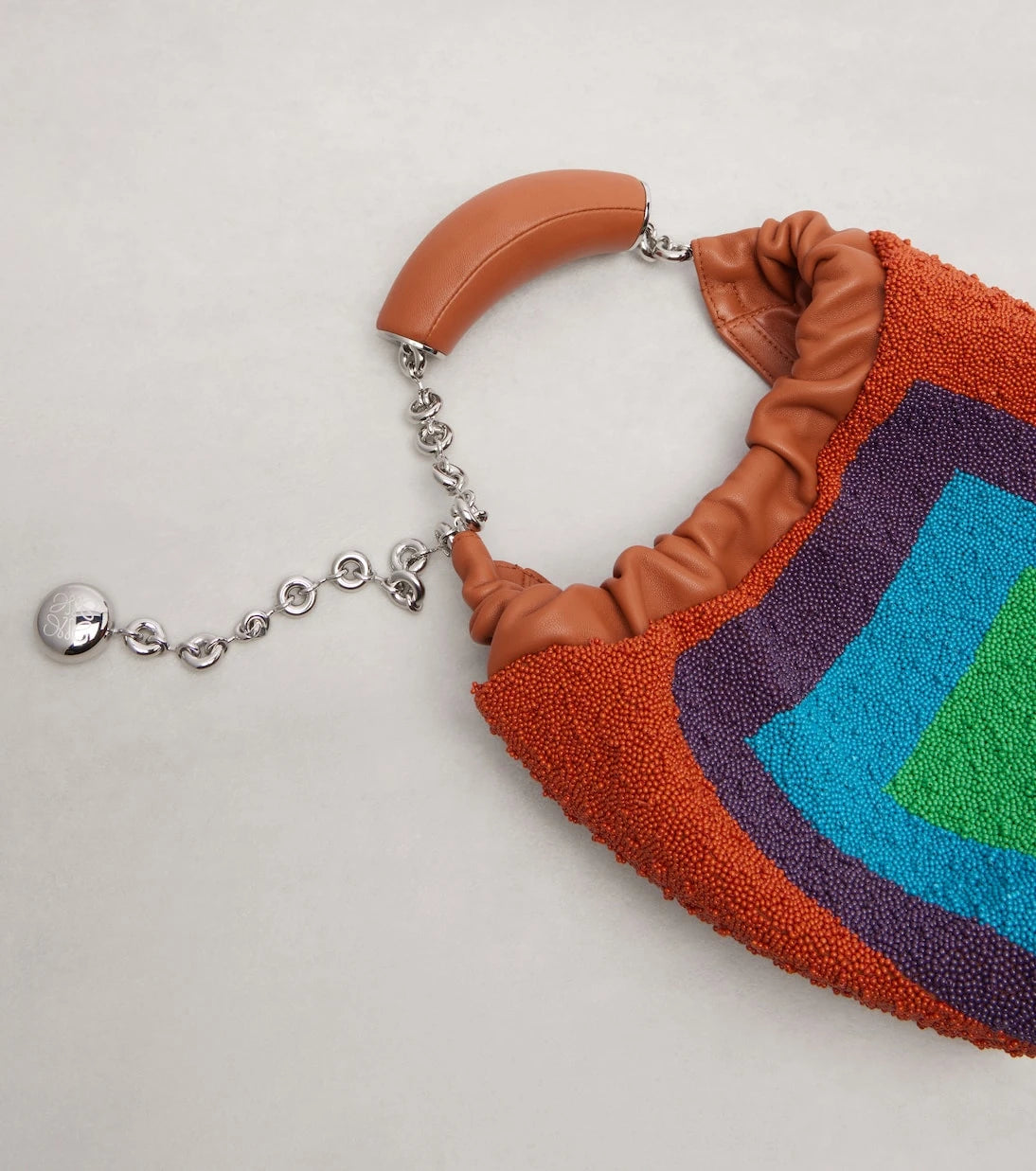 Loewe - Squeeze Mini beaded leather tote bag