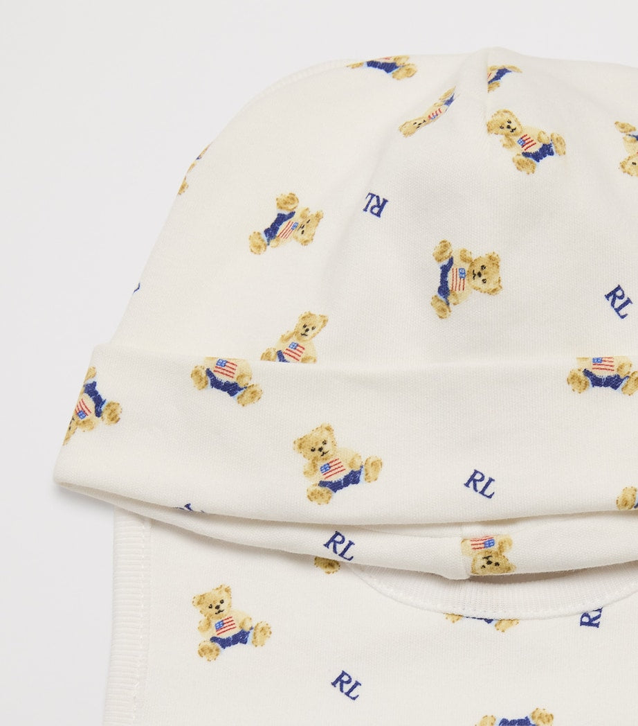 Ralph Lauren Kids Polo Bear Bodysuit, Hat and Bib Gift Set (3-9 Months)