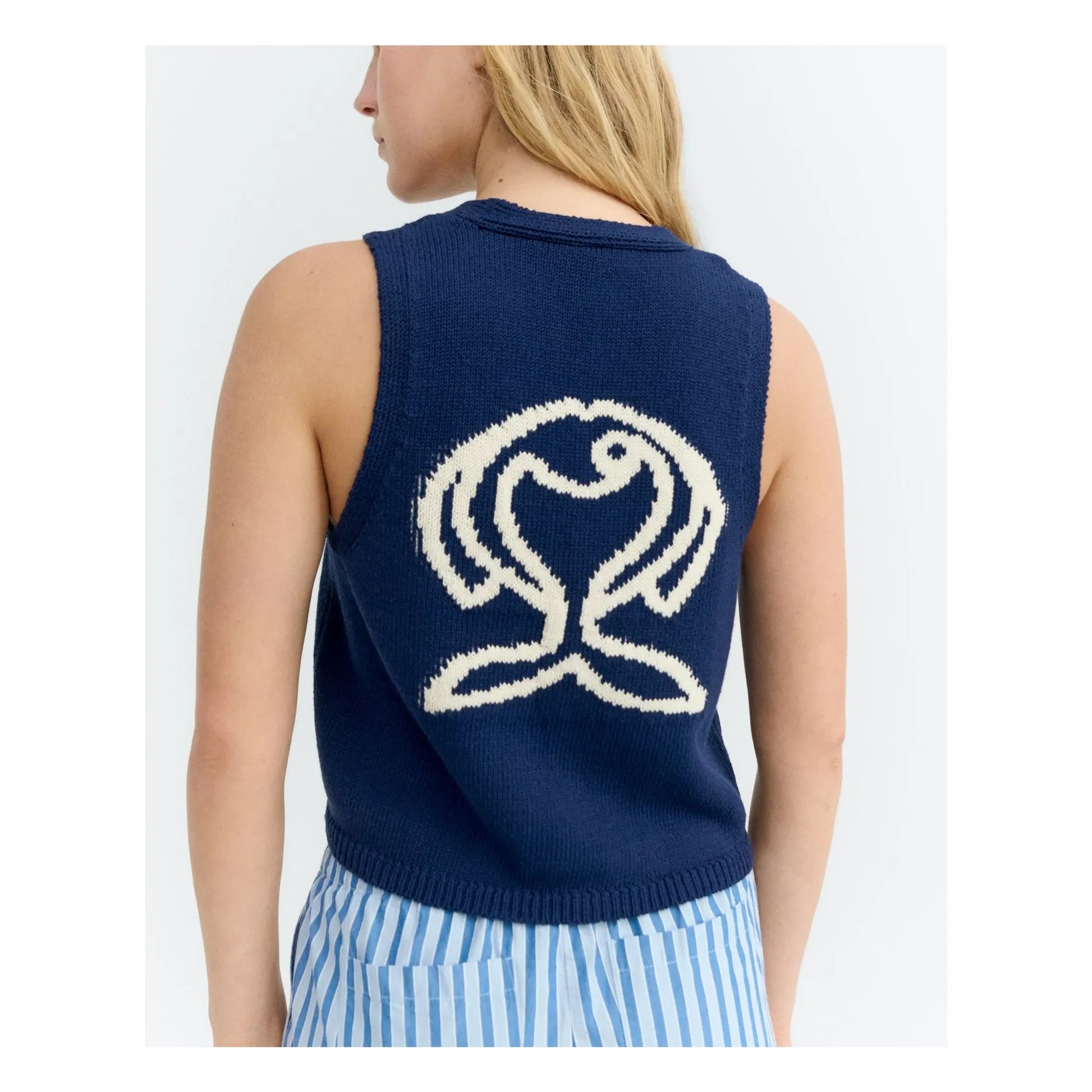 Thinking Mu - Rob Fish organic cotton jacket | Navy blue