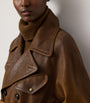 Brown Lamsbkin Eldridge Moto Jacket