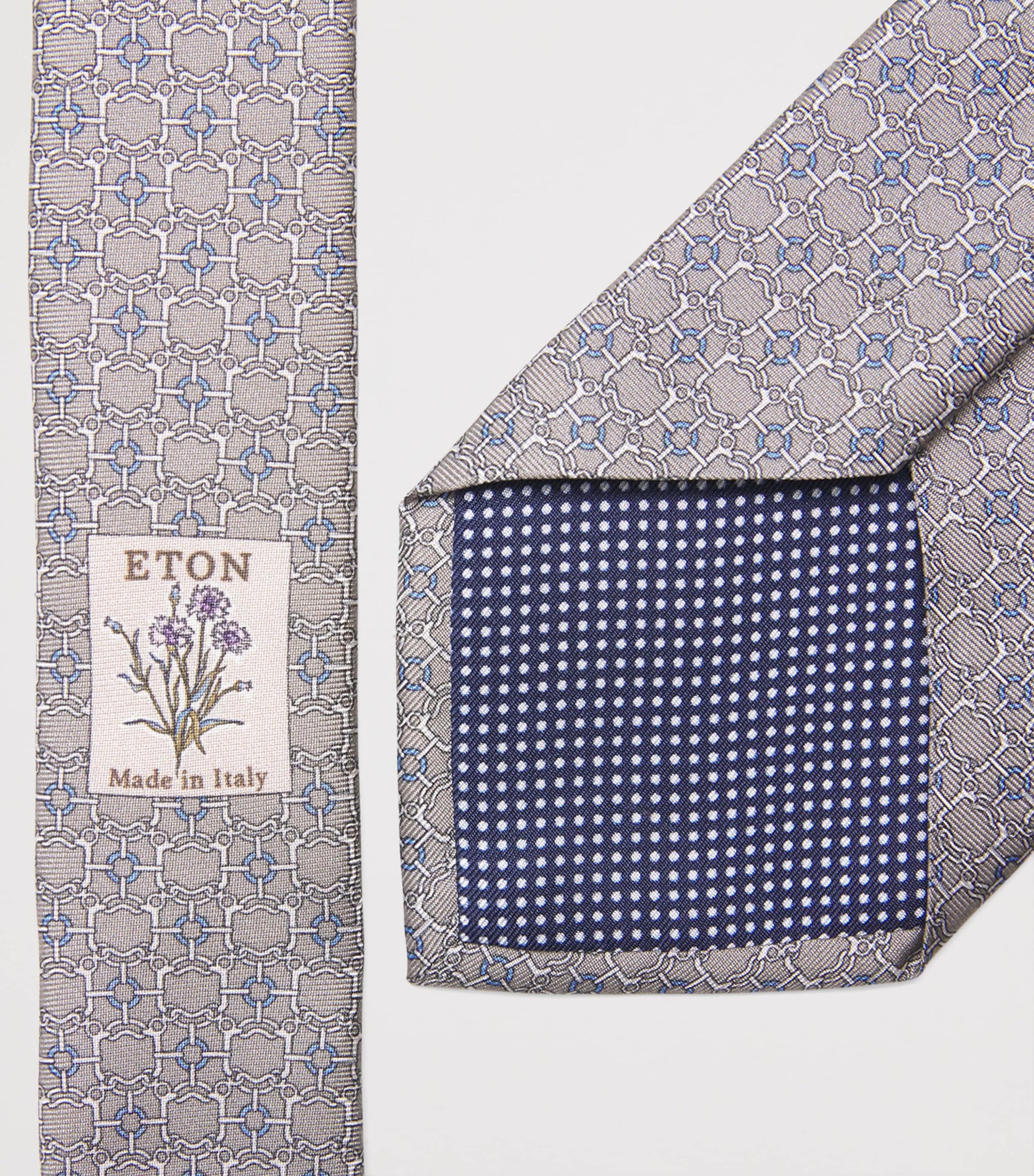 Silk Chain Print Tie