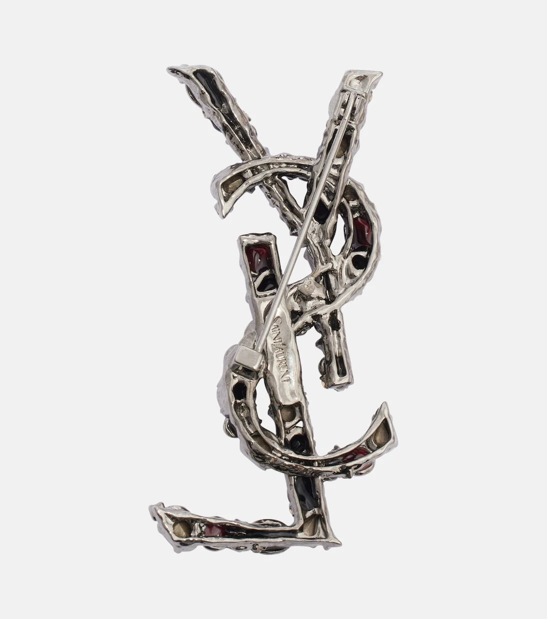Saint Laurent - Cassandre embellished brooch