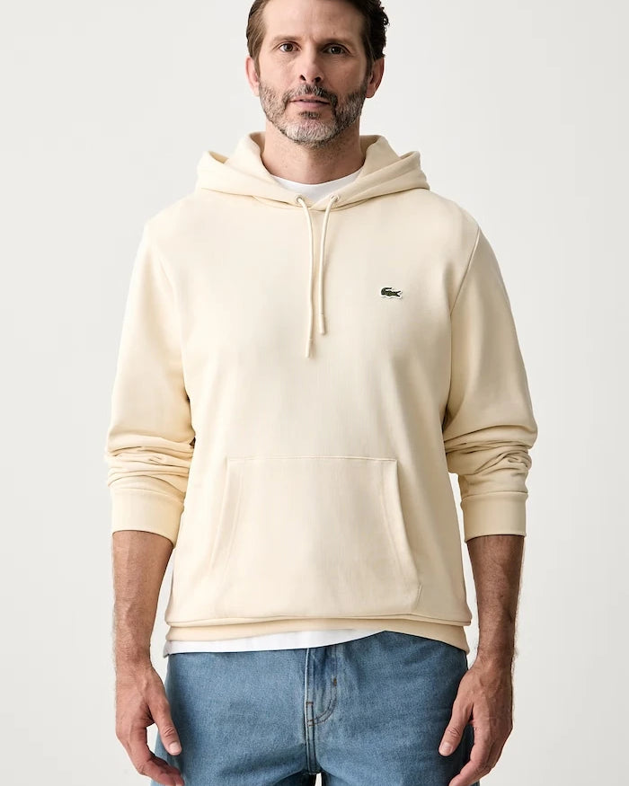 Lacoste erkek pamuklu kapüşonlu sweatshirt