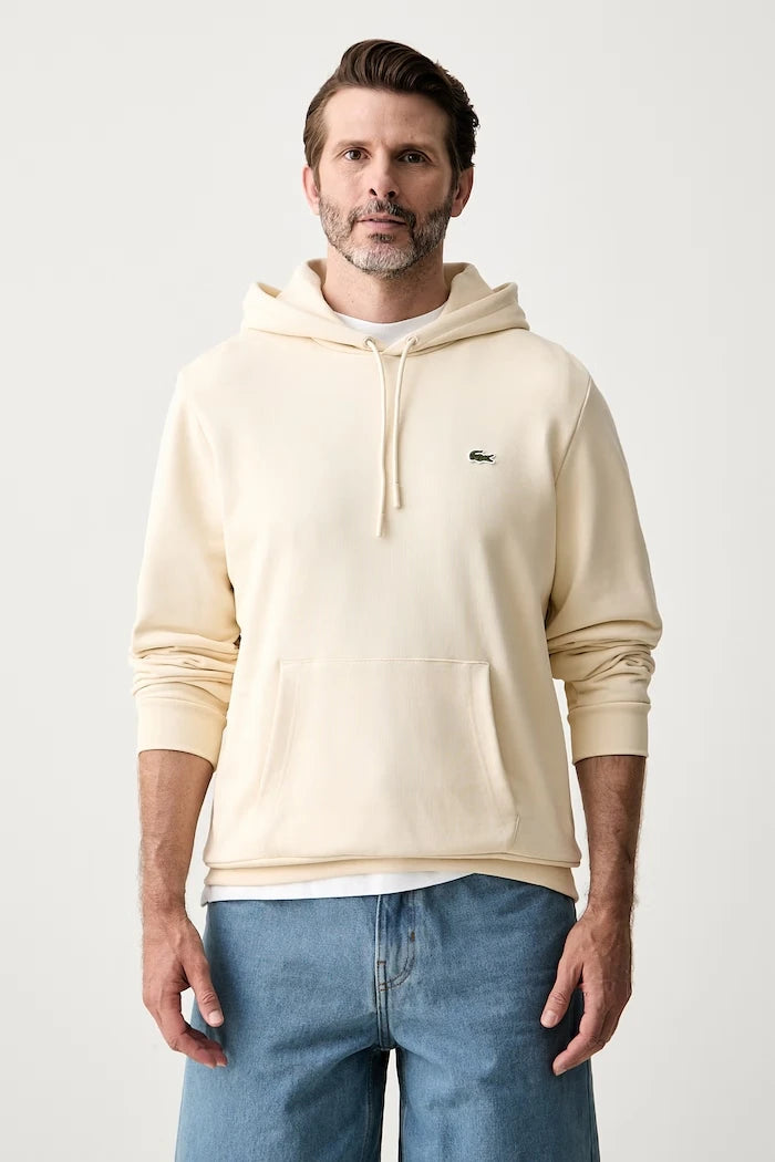 Lacoste erkek pamuklu kapüşonlu sweatshirt