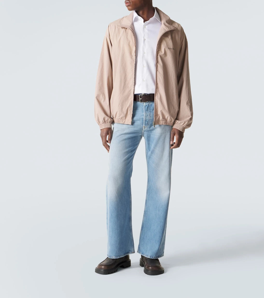 Acne Studios - سترة بومبر قطنية بشعار الماركة